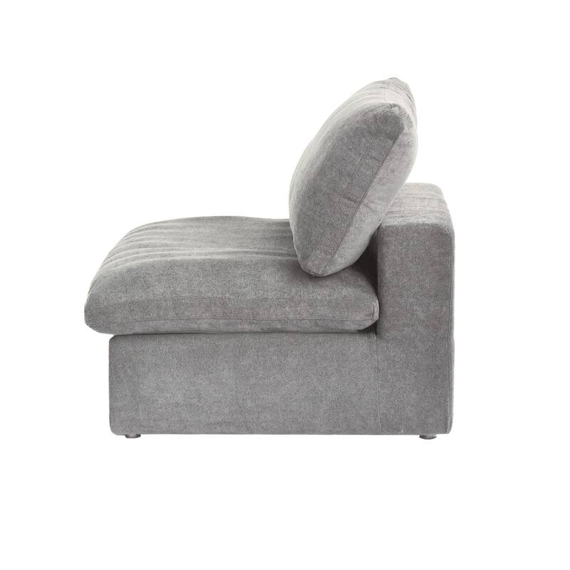 U Shape Couches for Living Room, 6-Seats Modular Convertible Sectional Sofa Couch