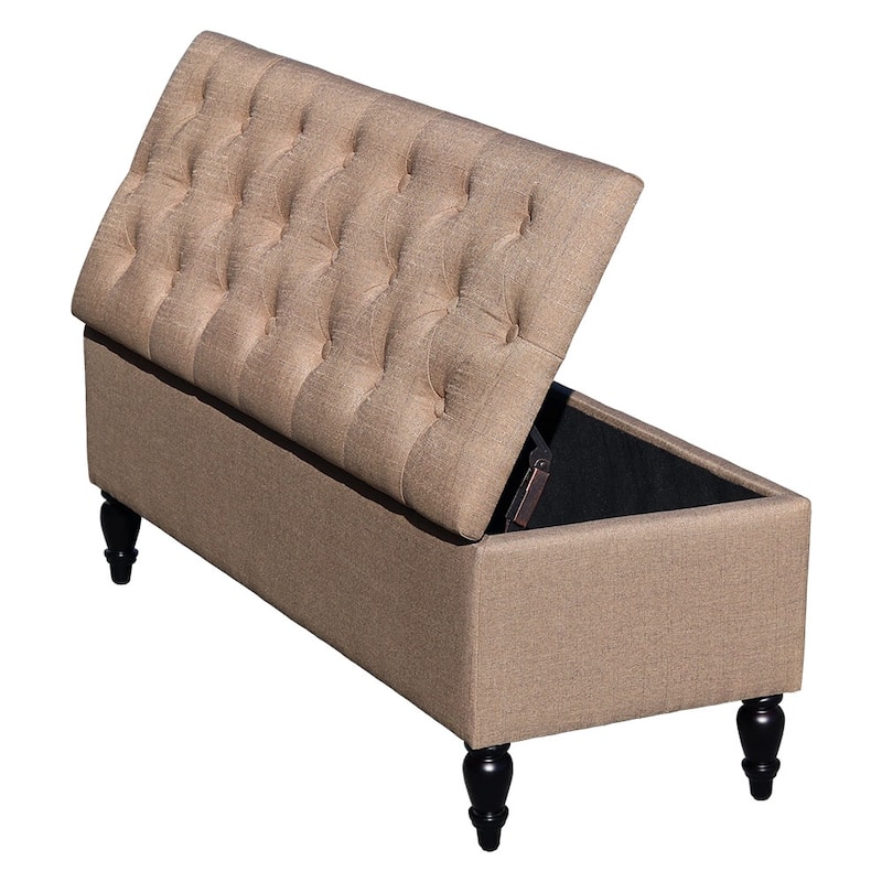 Maypex 45 in. Upholstered Storage Bench