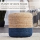 preview thumbnail 5 of 5, Oliana Cylinder Jute Pouf