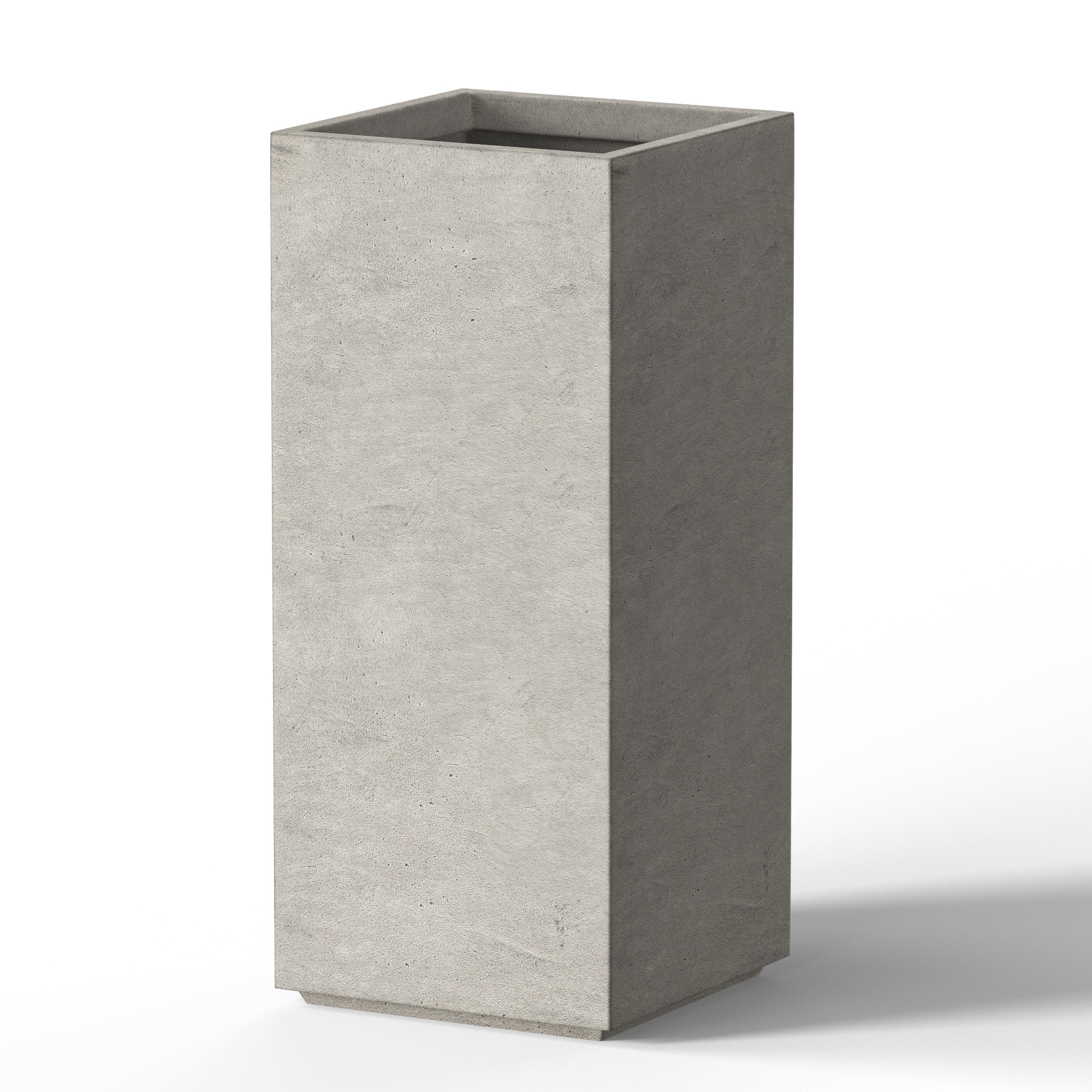 Tall Concrete Rectangle Plant Boxes for Indoors & Outdoors