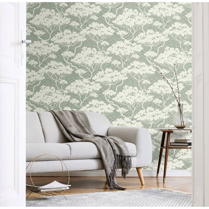 Seabrook Designs Nara Stringcloth Unpasted Wallpaper