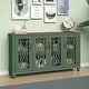 preview thumbnail 19 of 34, 63" Vintage Style Wood Kitchen Accent Buffet Sideboard Cabinet - 63" in Width