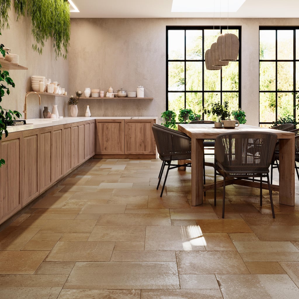 Merola Tile Adagio Rosso Modular 25-5/8" x 51-1/8" Porcelain Floor and Wall Tile