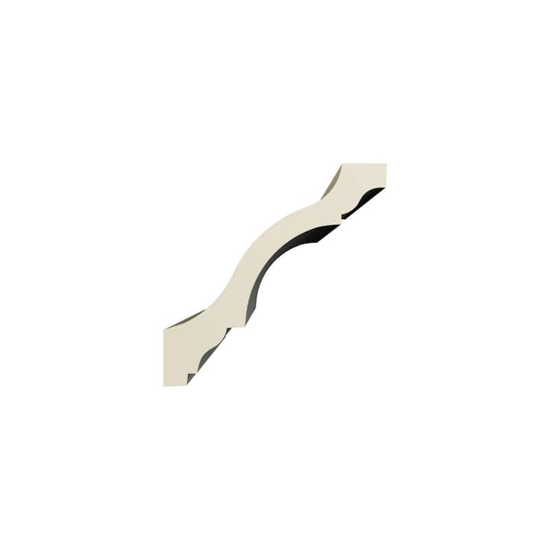 4"H x 4"P x 6 5/8"F x 96"L Austin Crown Moulding - 1-Pack