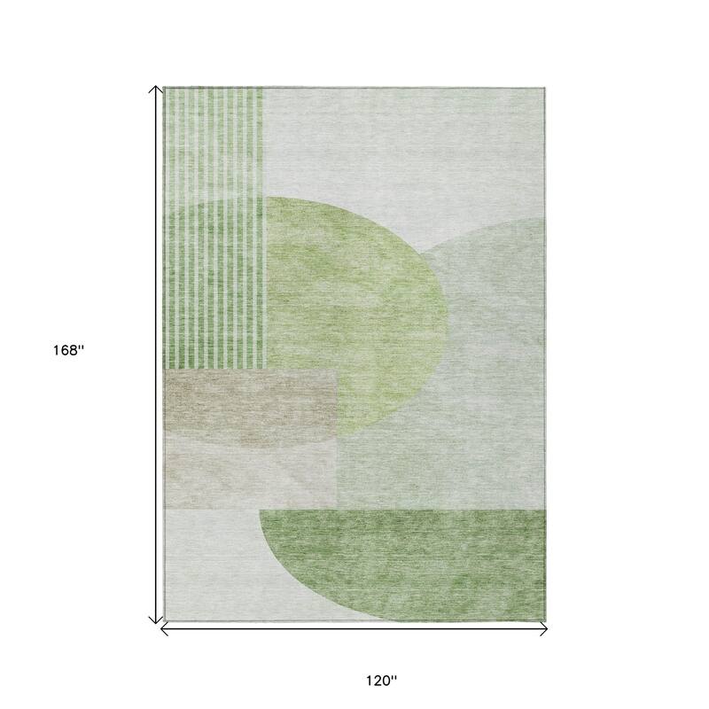 HomeRoots Geometric Transitional Rectangle Outdoor Rug