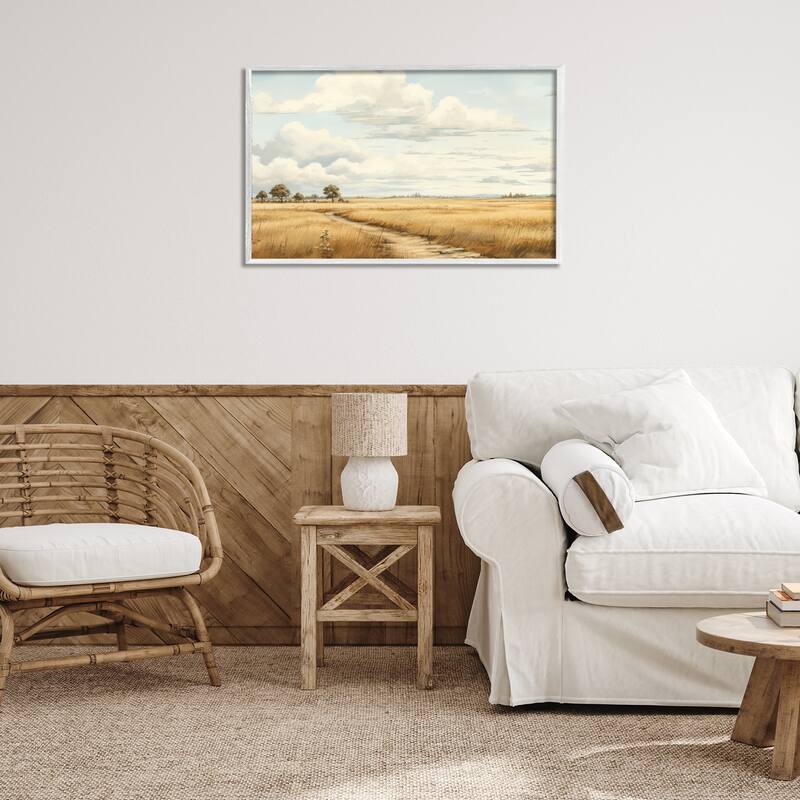 Stupell Path Through Vast Grassland Framed Giclee Art Design By LSR Creative Studio