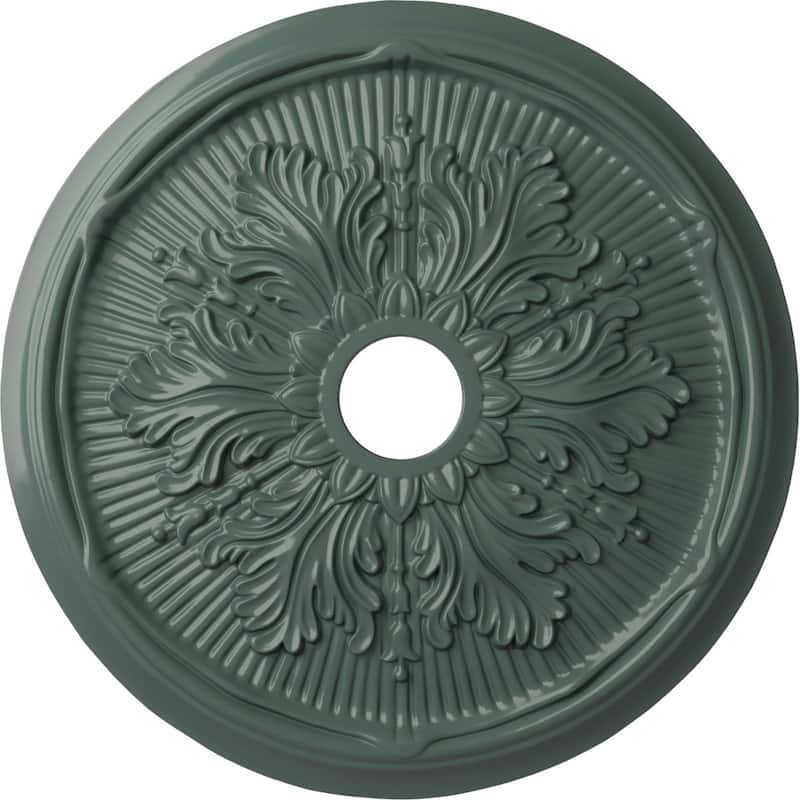 23 3/4"OD x 3 5/8"ID x 1 7/8"P Luton Leaf Ceiling Medallion