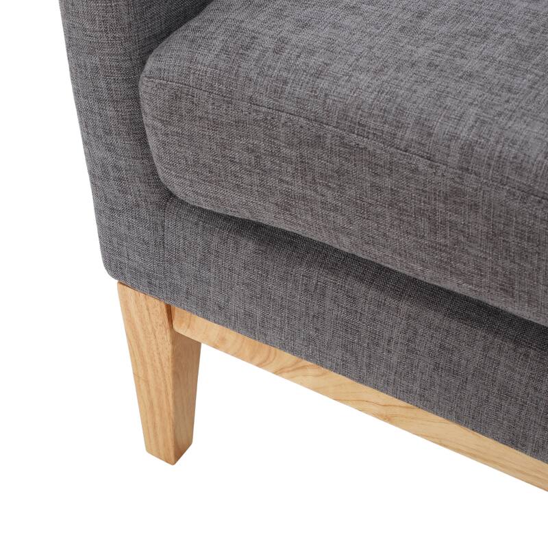 Aurla Mid-century Upholstered Accent Chair by Christopher Knight Home - 27.50" L x 28.50" W x 36.50" H