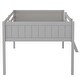 preview thumbnail 16 of 16, Full Size Wood Low Loft Bed with Ladder