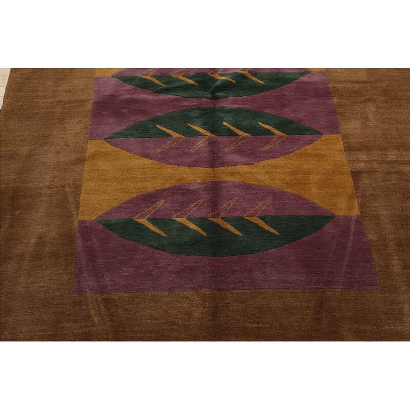 Hand Knotted Michaelian & Kohlberg Lavander Tibetan Wool Area Rug - 5' 2'' x 7'