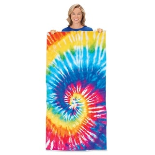 Super Soft Oversized Colorful Tie-Dye Absorbent Beach Towel