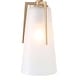 preview thumbnail 9 of 22, Modern Glam 2/3/4-Lights Gold Bathroom Vanity Lights Dimmable Frosted Funnel Glass Wall Sconces