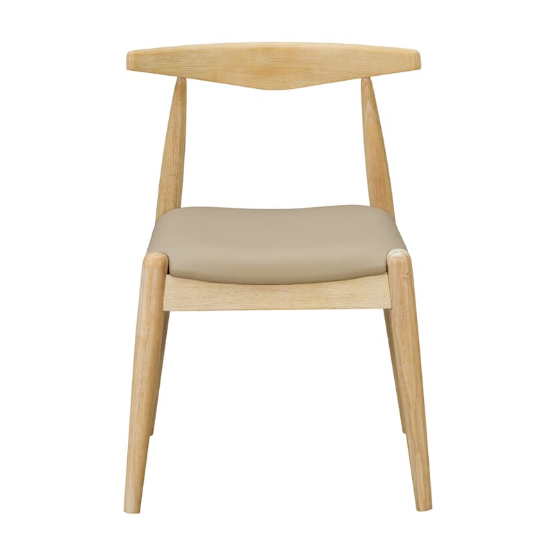 Christopher Knight Home - Walden Vintage Solid Wood Upholstered Dining Chair Set of 2 with Ergonomic Backrest