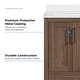 preview thumbnail 43 of 109, OVE Kansas Single Sink Bathroom Vanity, Dove White Engineered Stone Top