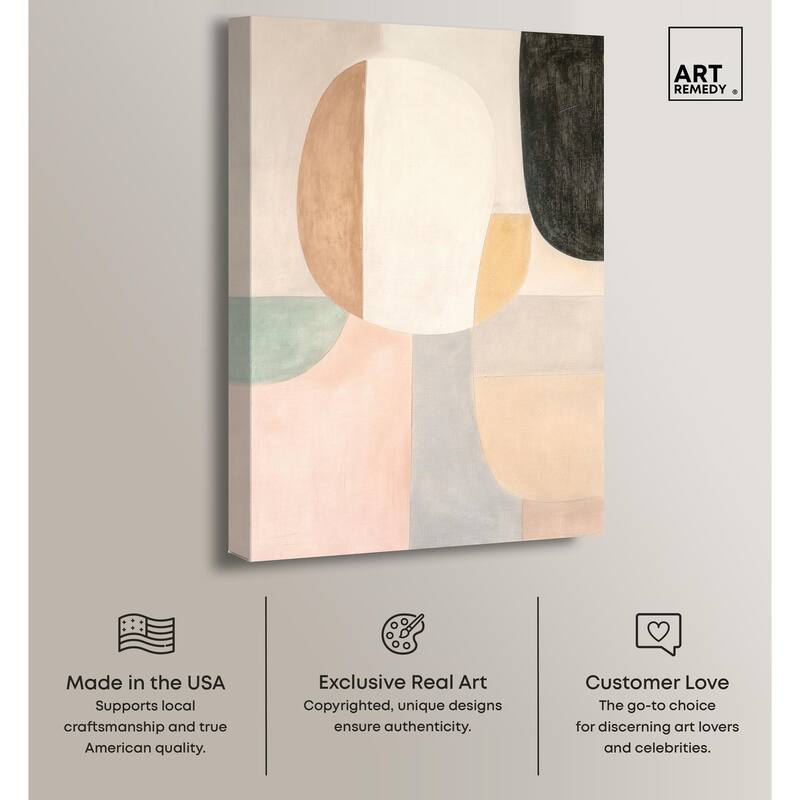 Soft Cubism I Canvas by Art Remedy, Gallery Wrapped