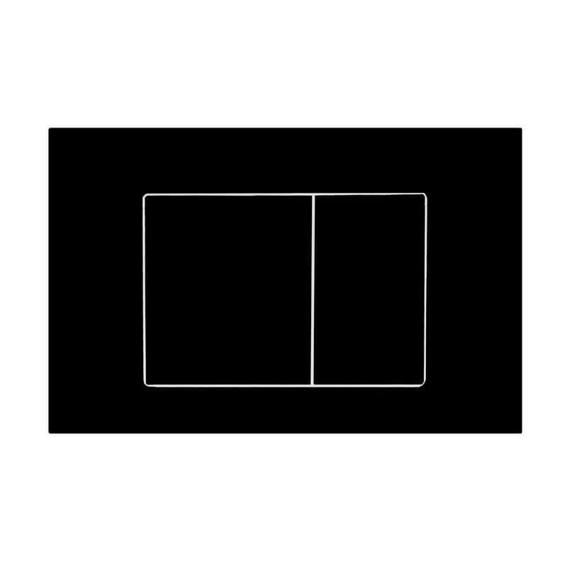 Fine Fixtures Concealed Tank Push Button (Actuator) - Black Square - Push Plates (Plastic)