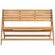 preview thumbnail 2 of 3, SAFAVIEH Outdoor Luca Folding Bench - 48" x 23.6" x 31.5"