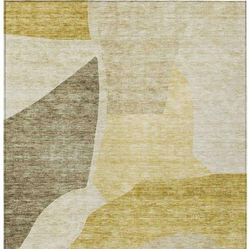 HomeRoots Abstract Transitional Rectangle Outdoor Rug