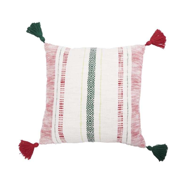 Barton Ruby Woven Throw Pillow