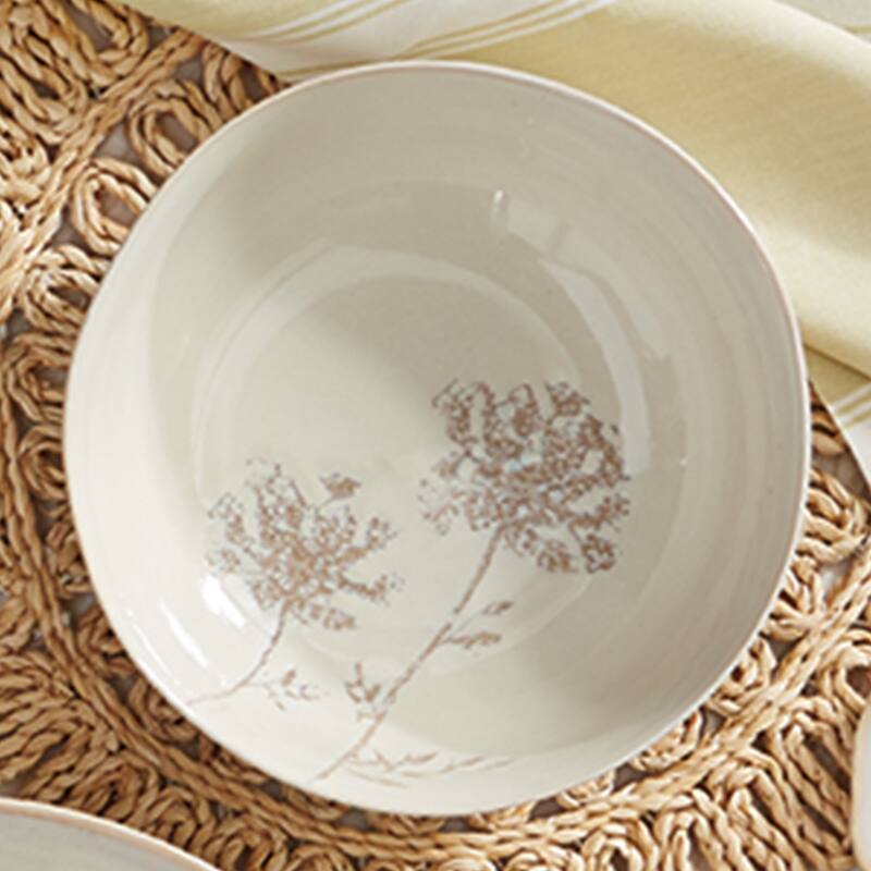 Wild Flower Bowl Medium Dinnerware Serving Dish
