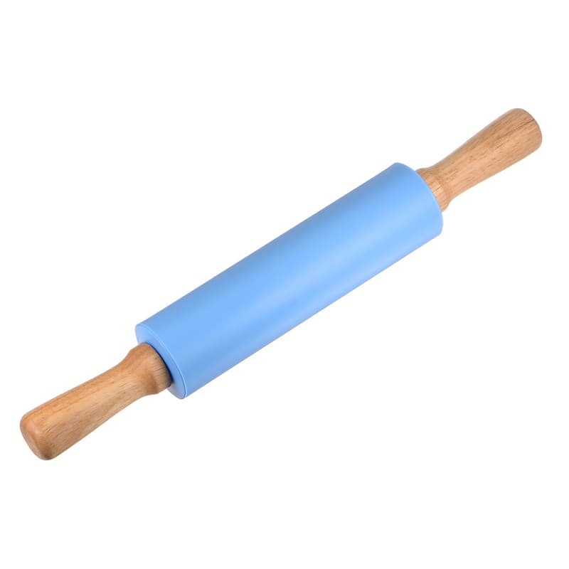 Silicone Rolling Pins for Baking 38cm x 5.2cm Blue