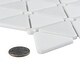 preview thumbnail 5 of 6, Merola Tile Expressions Treux White 10.13" x 12.86" Glass Mosaic Tile