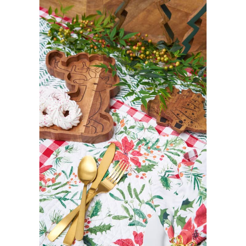 Silvia Poinsettia Placemat S/6