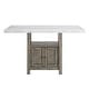 preview thumbnail 5 of 4, The Gray Barn Garfield Driftwood Marble Top Counter Height Dining Table