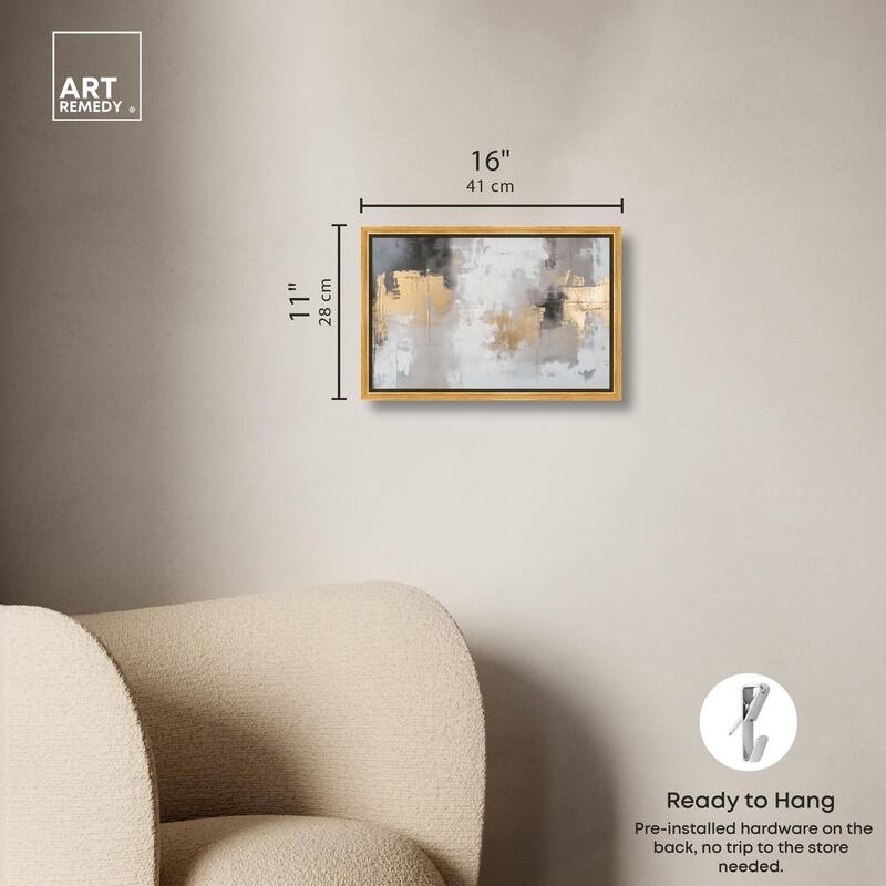 Gilded Gray I Canvas by Art Remedy