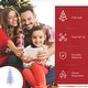 preview thumbnail 4 of 7, HOMCOM Icy-Blue and White Christmas Tree with Lights, Prelit Christmas Tree 5 ft., Faux Small Christmas Tree with Stand