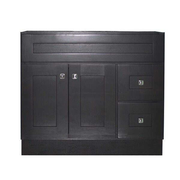 Design House 559070 Brookings 36" Single Free Standing Wood Vanity Cabinet Only - Espresso