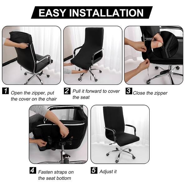 Swivel Computer Chair Cover Removable Office Armchair Seat Cover On Sale Overstock 30677653
