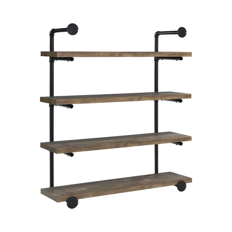 Condou Black Metal 40-inch Wall Shelf