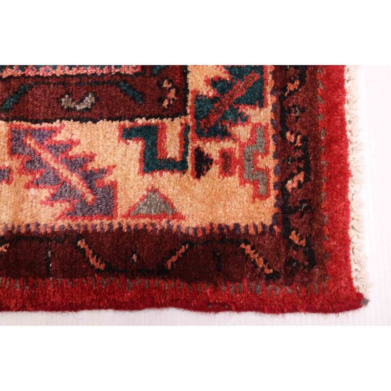 ECARPETGALLERY Hand-knotted Andelz Red Wool Rug - 4'3 x 8'2