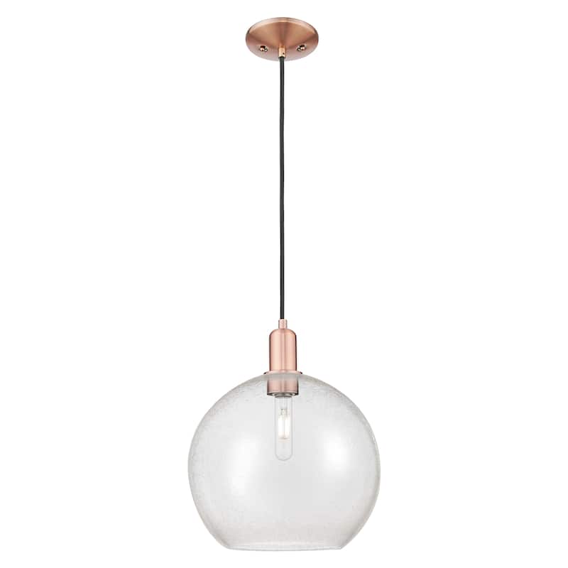 Innovations Lighting Endless Possibilities Arcadia - Athens - 1 Light 12" Cord Hung Mini Pendant - Antique Copper/Seedy