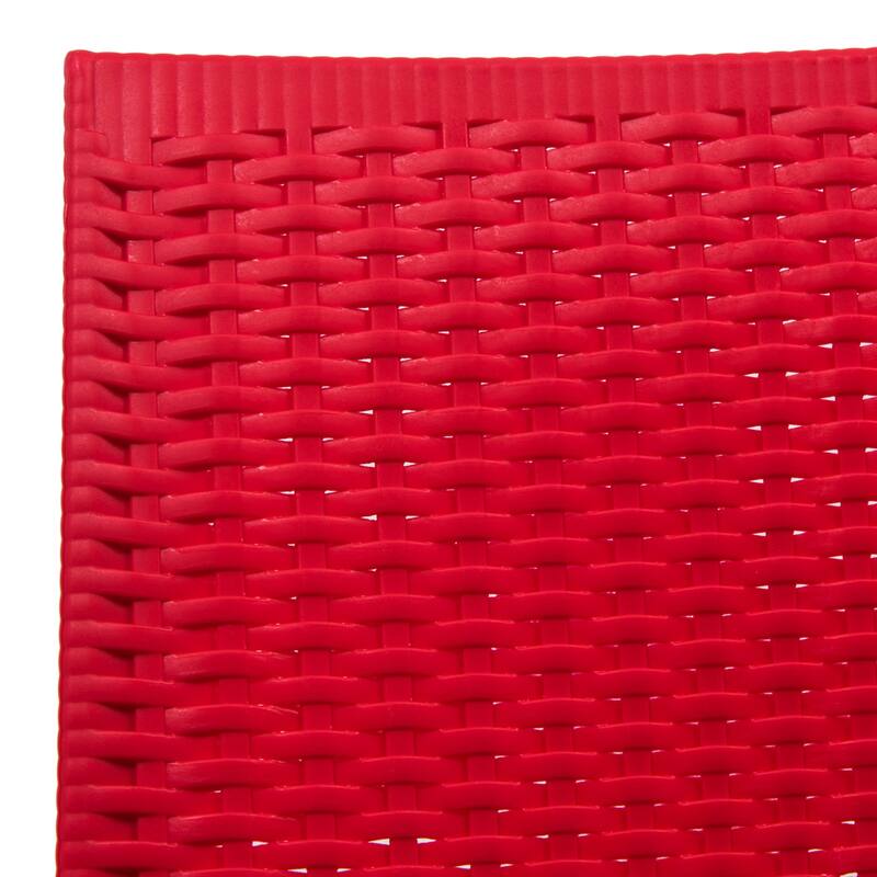 LeisureMod Mace Weave Design Outdoor Patio Armchair (Set of 2)