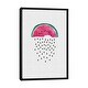 preview thumbnail 1 of 10, iCanvas "Watermelon Rain" by Orara Studio Framed Black - 40x26
