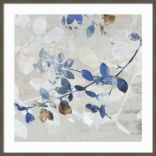 Golden Blue I by Asia Jensen Wood Framed Wall Art Print - Svelte Clay ...