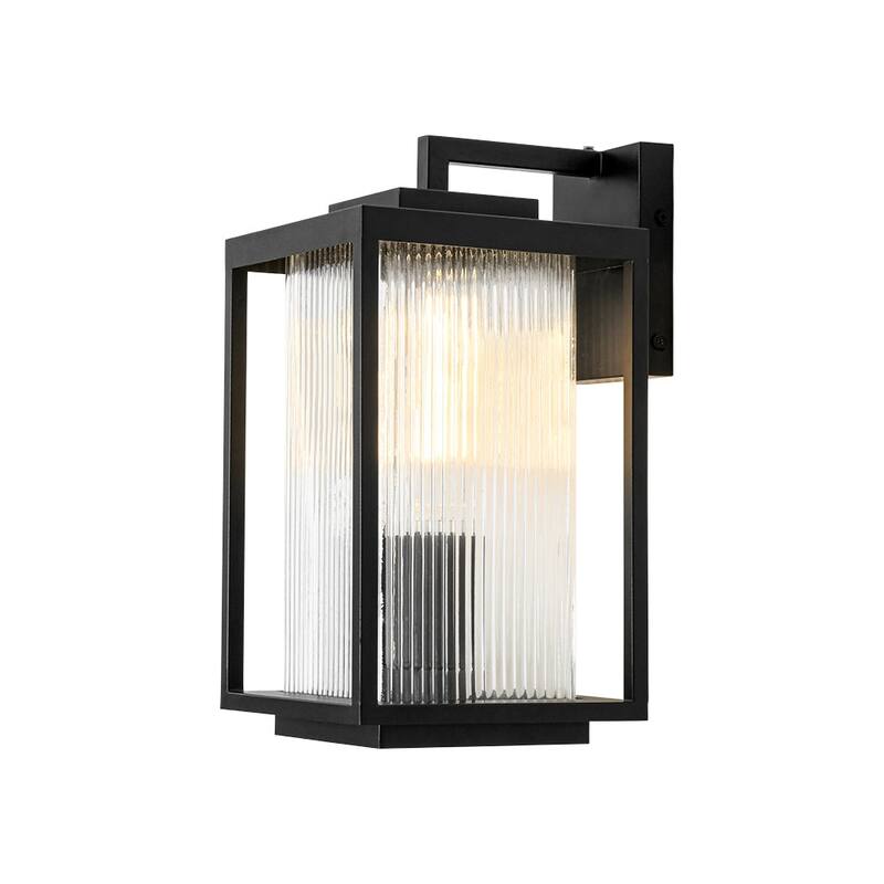 Modern 1-Light Outdoor Lantern Wall Sconce Porch Light