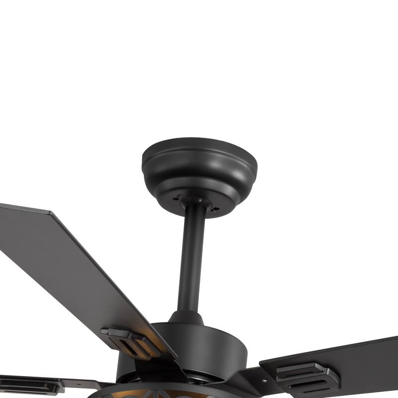 48" Wood 5-Blade Crystal Fandelier Ceiling Fan with Remote and Light