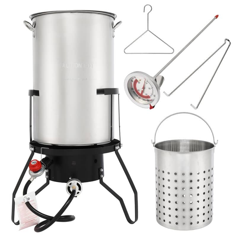 2PCS 50QT Turkey Pot Gas Fryer - N/A