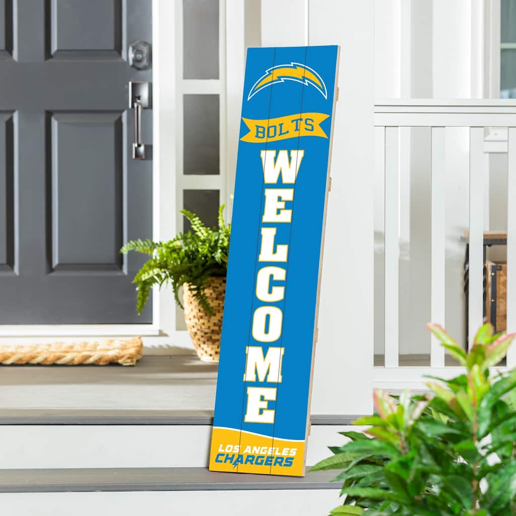47" Porch Leaner Welcome Wall Sign, Los Angeles Chargers