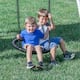 Backyard Discovery Whispering Point Light Gray Cedar Wood Swing Set - 15'3" x 11'6"
