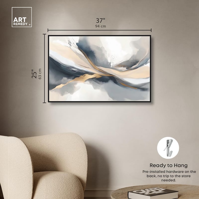 Dynamic Swirls II Canvas by Art Remedy