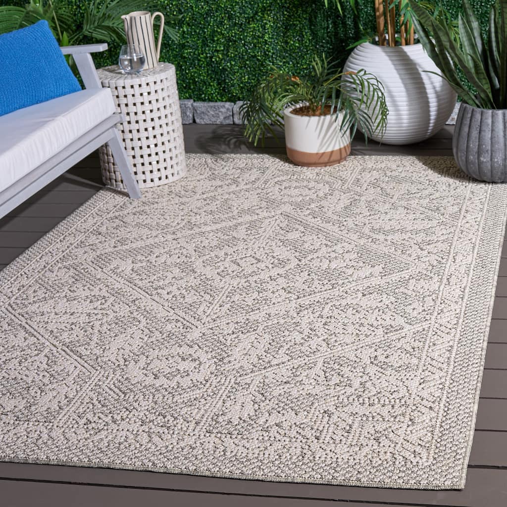 SAFAVIEH Sunwashed Trude Washable Indoor/Outdoor Rug - 5' x 7'