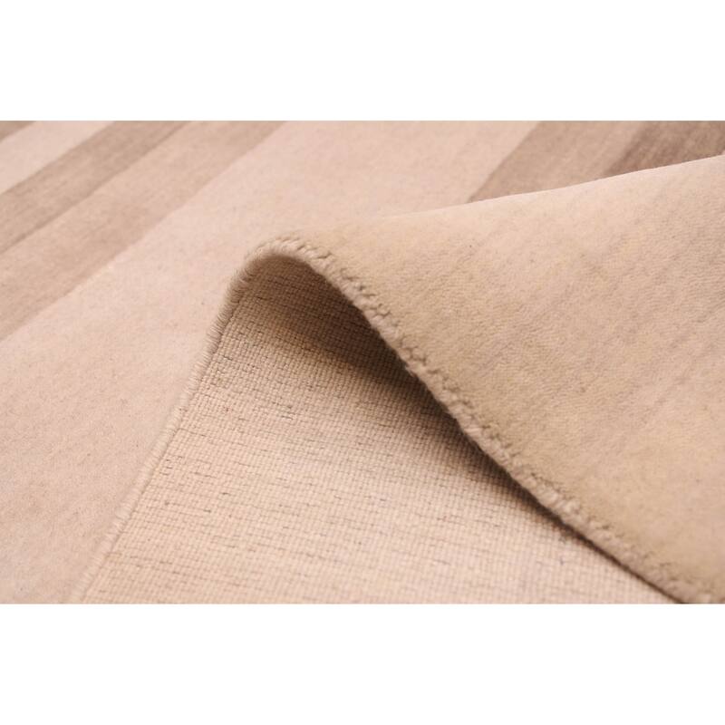 ECARPETGALLERY Hand Loomed Kashkuli Gabbeh Beige Wool Rug - 5'9 x 8'0