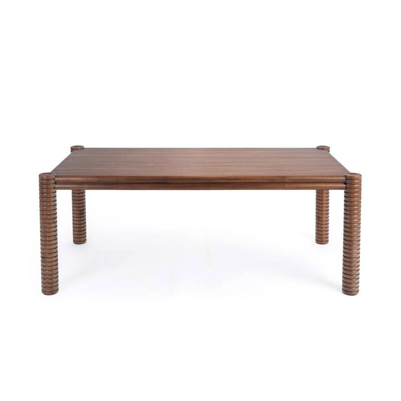 Studio London Ellis Dining Table Mid-Century Rectangular Walnut Acacia Finish