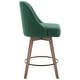 preview thumbnail 12 of 26, 26" Counter Height Swivel Bar Stool, Upholstered Counter Stools - 23.8" (D) x 21.7" (W) x 38" (H)