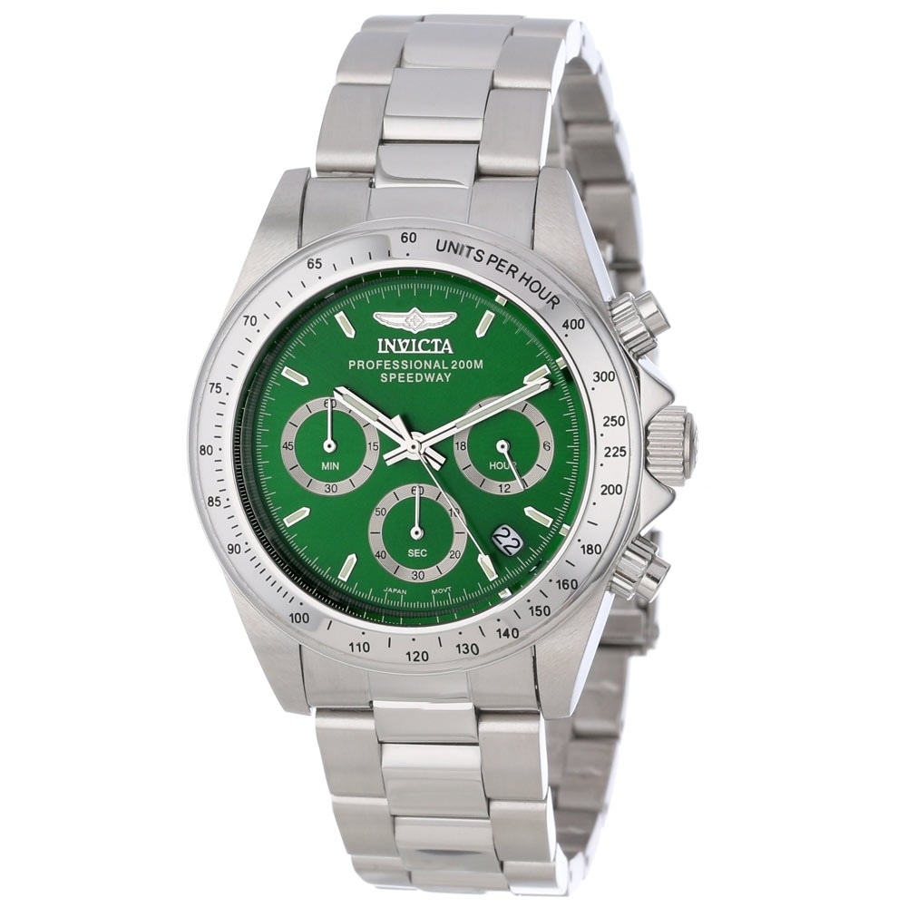 Invicta Women's 14384 Speedway Quartz Chronograph Green Dial Watch