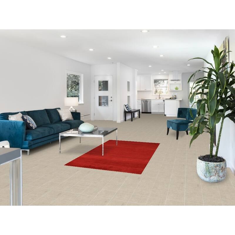 Gabbeh Modern Rug Handmade Oriental Red Wool Carpet - 3'6" x 5'10"